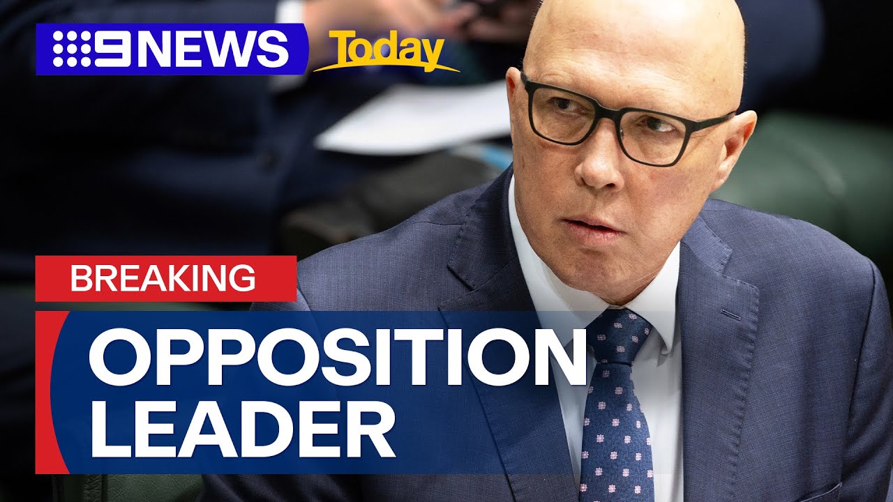 LIVE: Opposition leader Peter Dutton addresses the media  | 9 News Australia