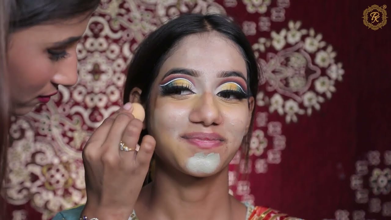 HOW TO HIDE PIMPLES | EASY WAY TO DO CUT CREASE LOOK|MAKEUP TUTORIAL 4 BEGINNERS| 
