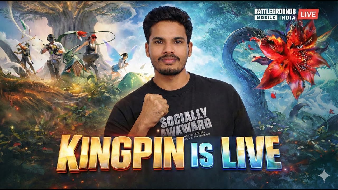 LIVE |KINGPIN FUNNY  GAMEPLAY | Road to Conqueror live stream DAY 16 #BGMI # PUBG MOBILE
