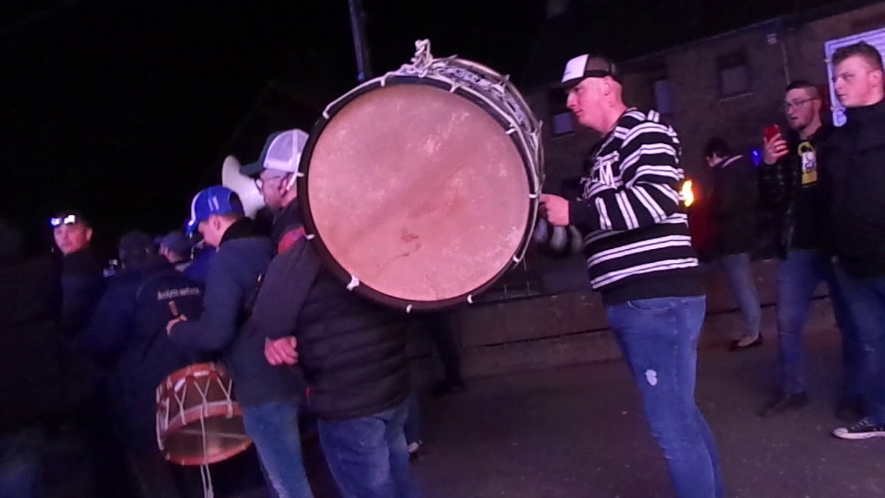 Carnaval de Maurage 2019, les bons vivants Batterie Andre christophe