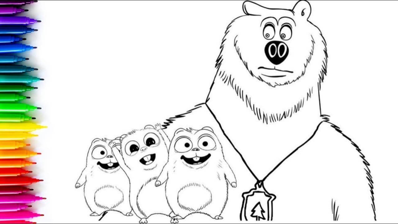 Grizzy And Lemmings Drawing Painting & Coloring For Kids and Toddlers_ Child Art #grizz