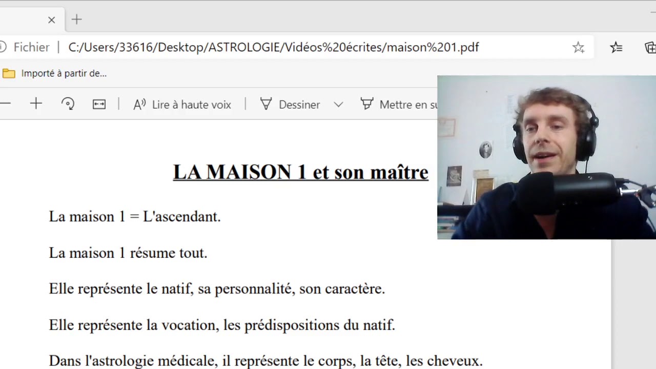 LES MAISONS EN ASTROLOGIE : La MAISON 1 et son ma&icirc;tre