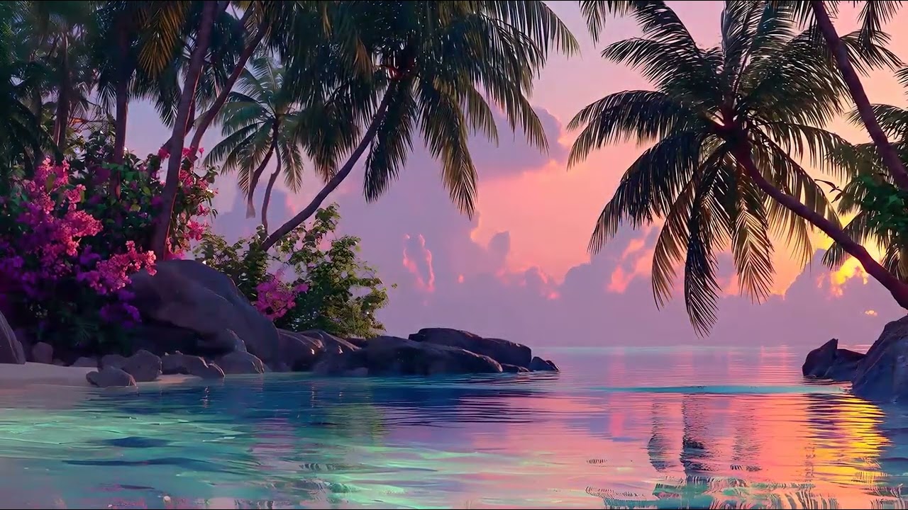 Golden Sunset House | Tropical Escape Vibes