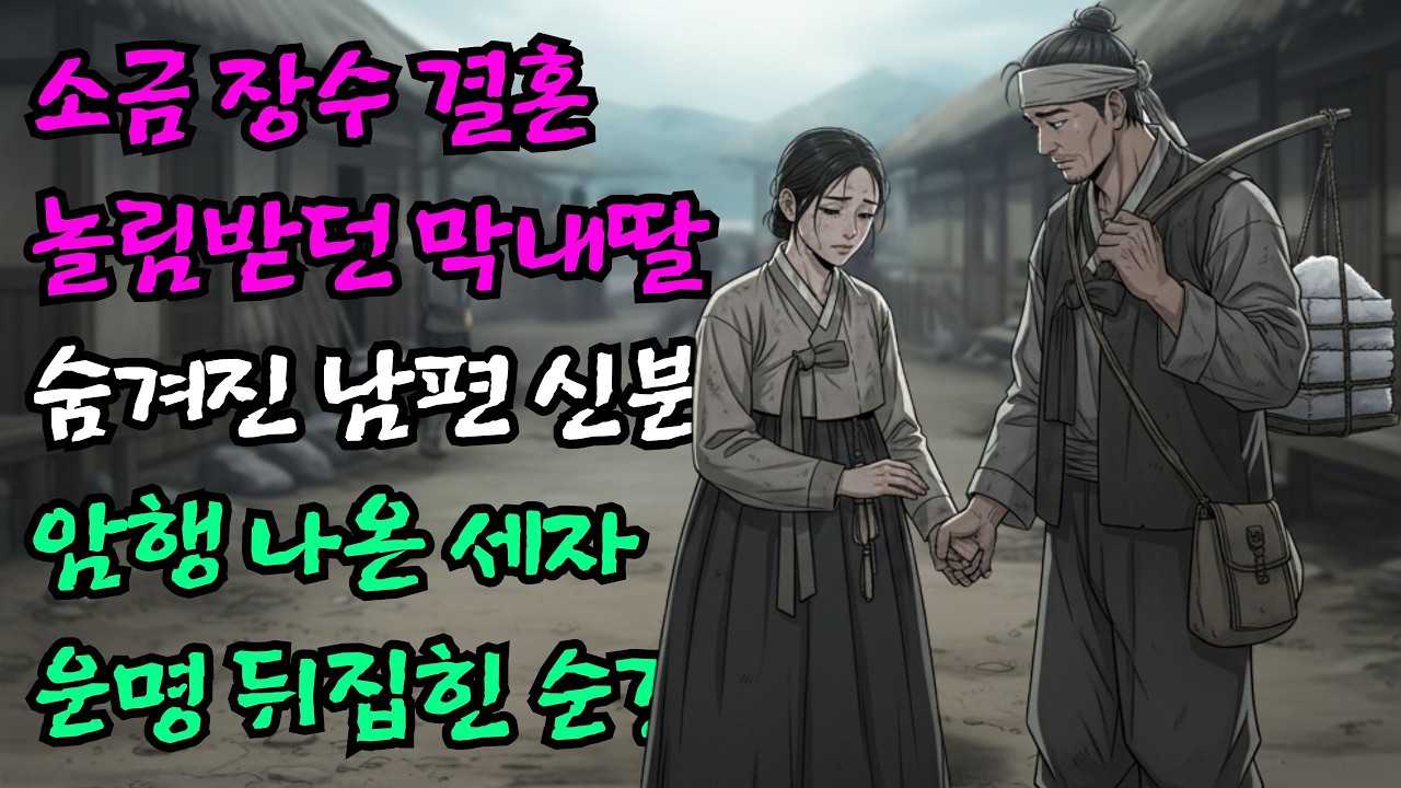 소금 장수에게 시집갔다고 놀림받던 막내딸, 알고 보니 남편이 암행 나온 세자 저하임이 밝혀진 대반전 | 궁중 야담 옛날이야기