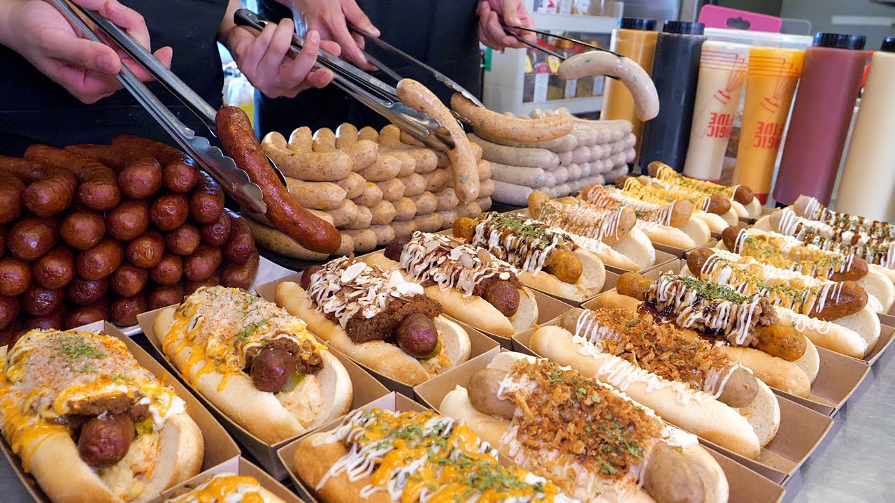 How to make handmade sausage and hot dogs - Korean food