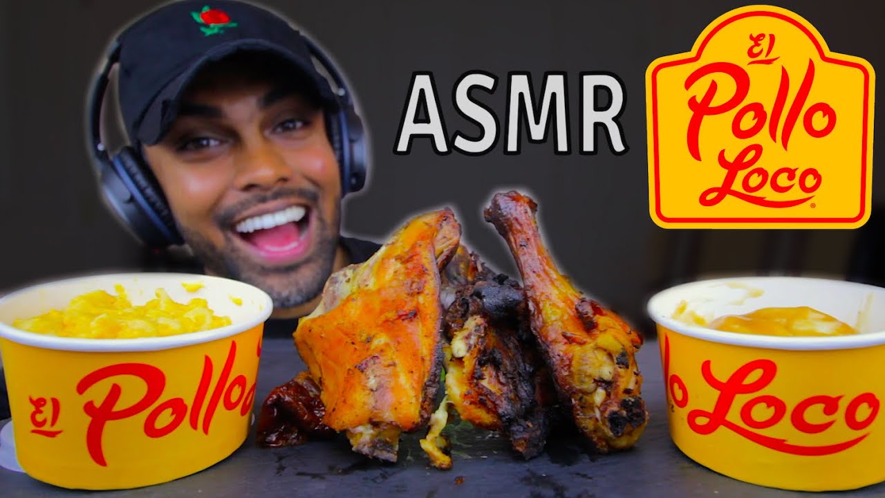 ASMR | EL POLLO LOCO CHICKEN + MAC AND CHEESE + MASHED POTATOES (No Talking)