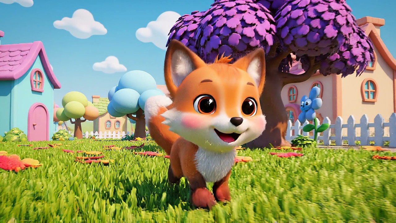 Baby Fox Says Yip Yip Yip | Cute Animal Sounds & Forest Nursery Rhymes