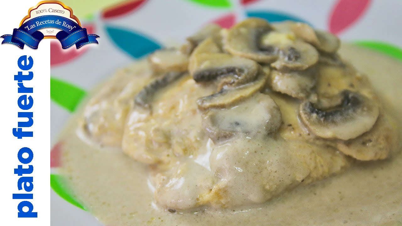 Pechugas de POLLO 🐣 rellenas en salsa de champiñones estilo Rosy // Recetas con pollo