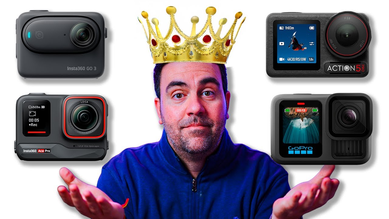 &iquest;Cu&aacute;l es la MEJOR c&aacute;mara de acci&oacute;n en este 2025? (ACE PRO 2 vs ACTION 5 PRO vs HERO 13 vs GO 3S)