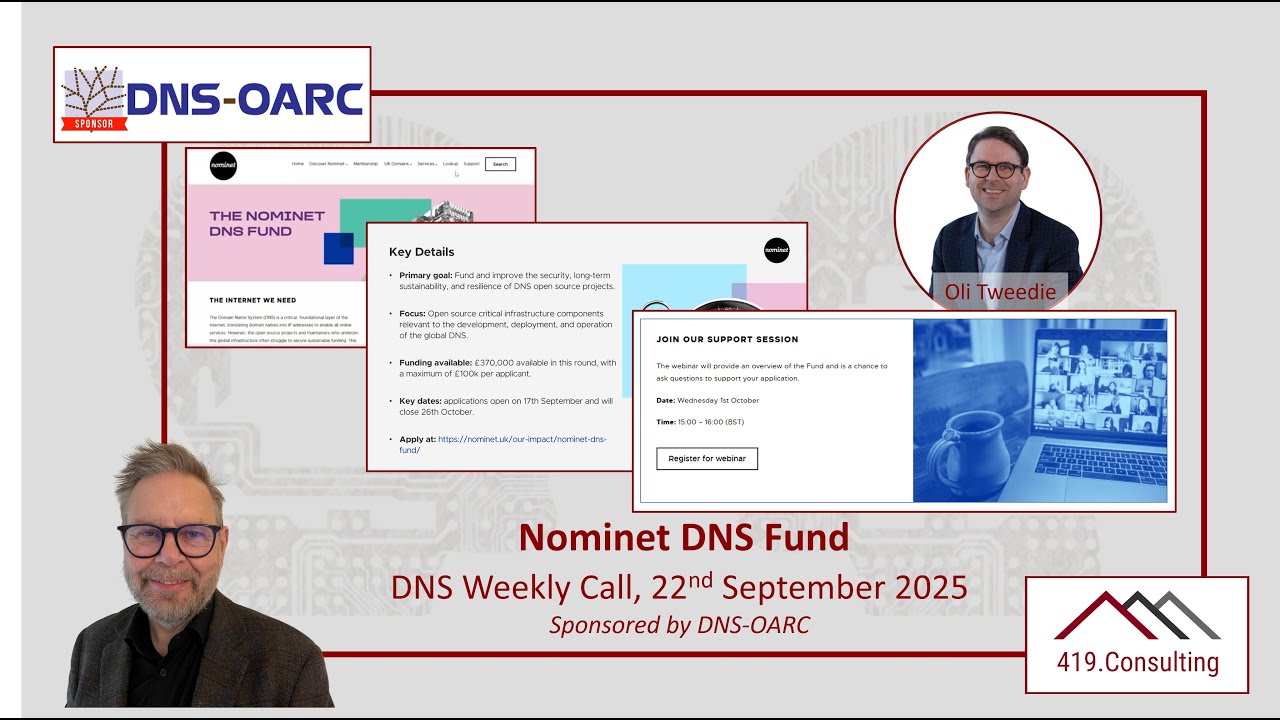 DNS Policy and Technical Call, 22nd September 2025