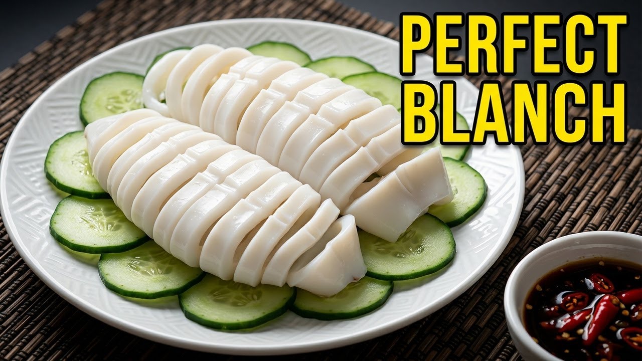 Super Simple Blanched Fresh Squid#home cooking#squidrecipe#calamarirecipe
