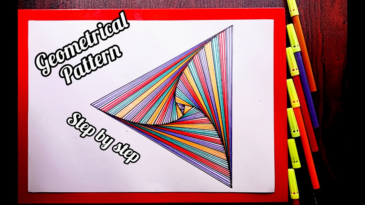 Geometrical pattern 3 | step by step| easy