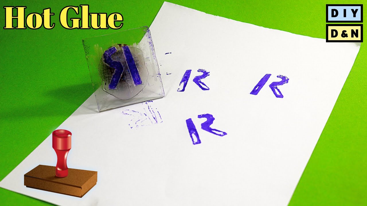 DIY Hot Melt Glue Stamp | Custom Ink Stamps | DIY Rubber Stamps