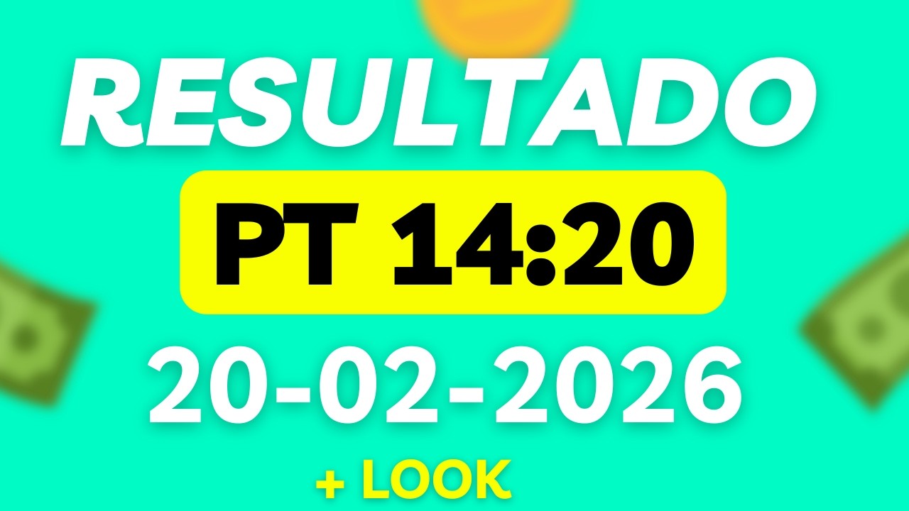 Resultado do Jogo do Bicho | Ao Vivo Hoje  -PT- 14:20H 20/02/2026