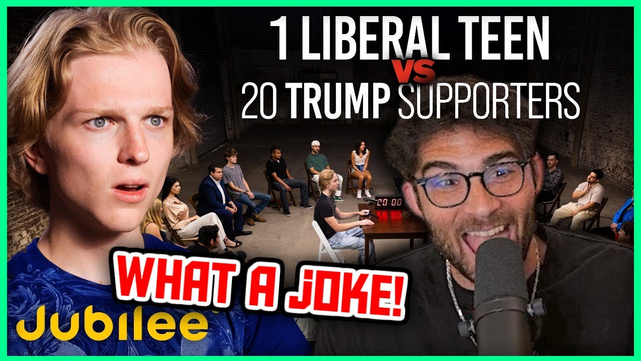 Can 1 Woke Teen Survive 20 Trump Supporters? (Dean Withers) | Hasanabi Reacts to Jubilee