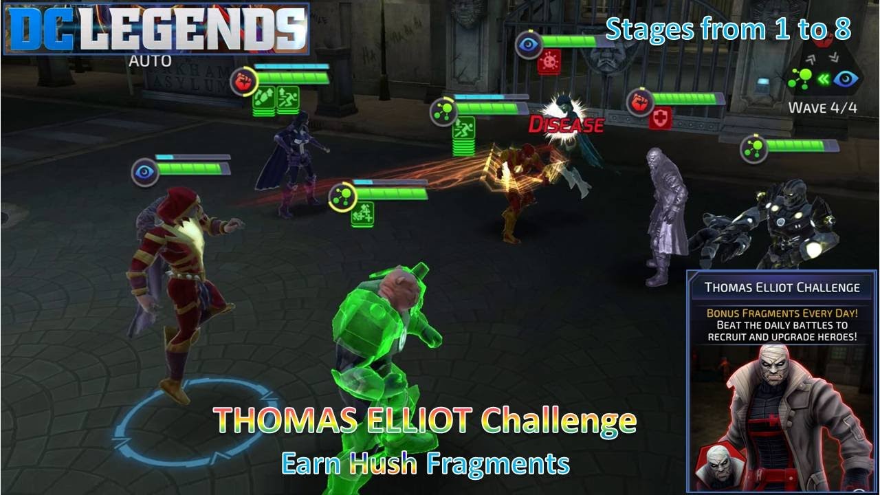 [*/\*] DC Legends: Fight Superheroes - THOMAS ELLIOT Hero Challenge -  Stages from 1 to 8