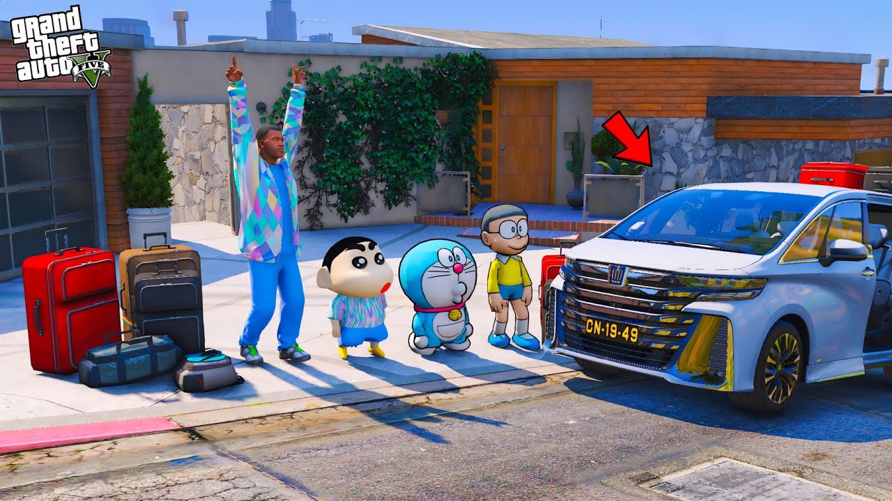 Shinchan & Franklin Start A New Trip Vip Van in GTA 5