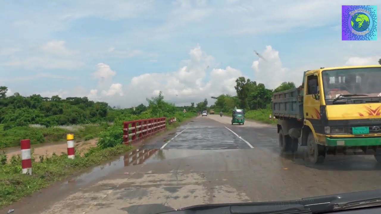 Sylhet to Bholaganj Road Trip 🇧🇩 | Tea Gardens & Scenic Nature (4K) #countryside