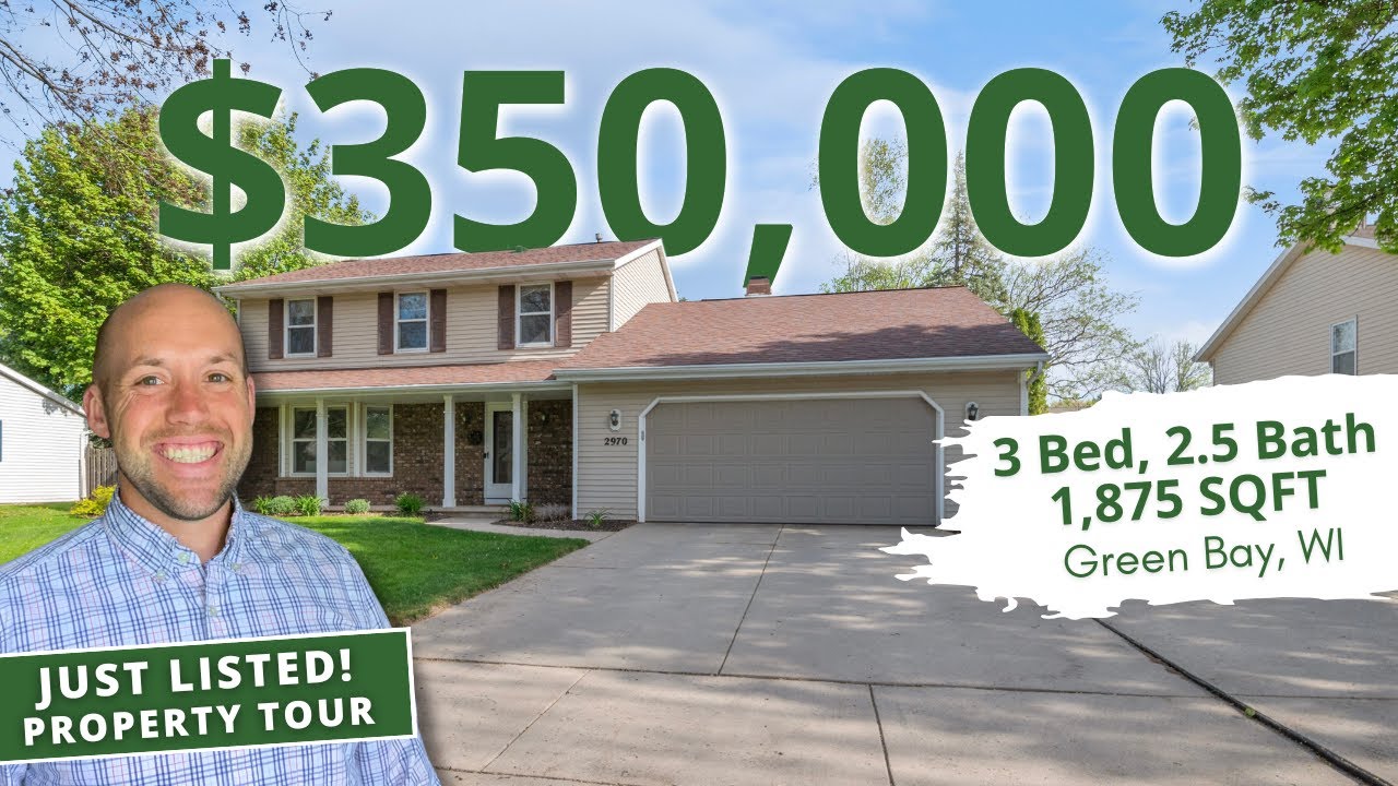 Video tour of a home for sale in Green Bay, Wisconsin - 2970 Fleetwood Drive