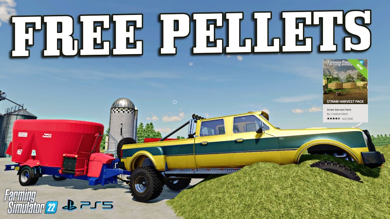 Как получить «бесплатные» пеллеты с набором «Уборка соломы» в Farming Simulator 22 — PS5