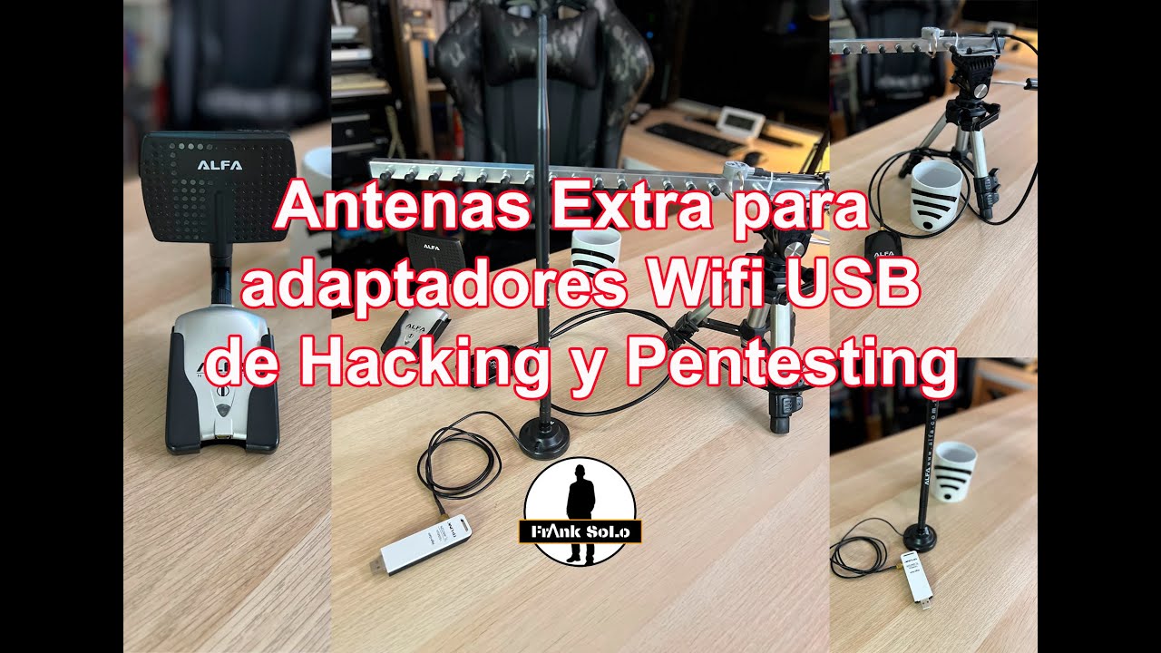 Antenas para Adaptadores USB Wifi de hacking y pentesting