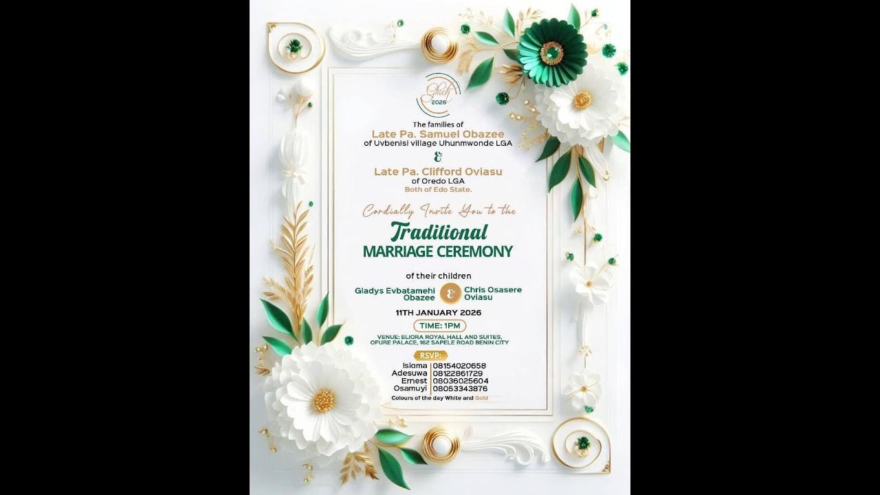 The Traditional Marriage Ceremony
