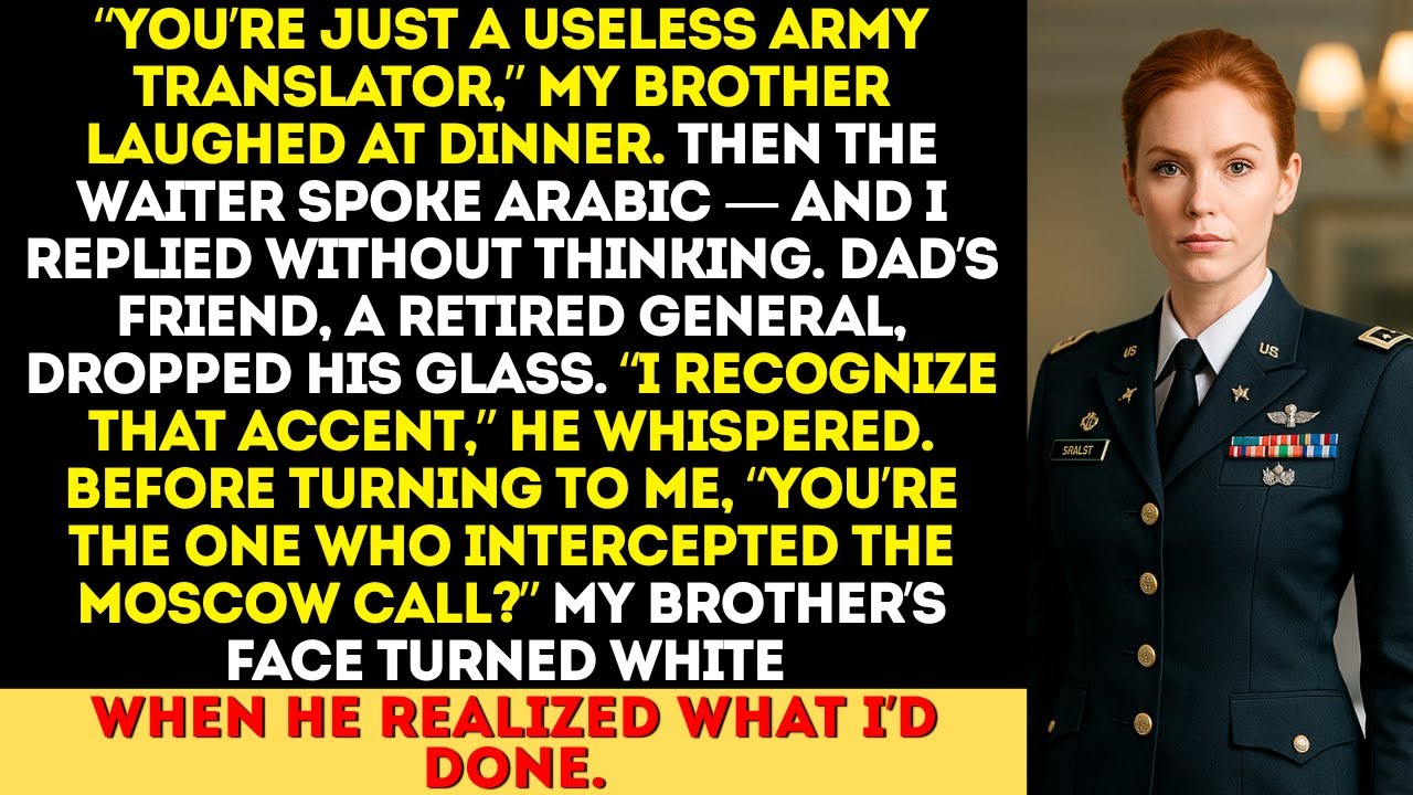 My Brother Mocked My “Useless Translator Job” — Then Found Out My Skills Prevented a War.