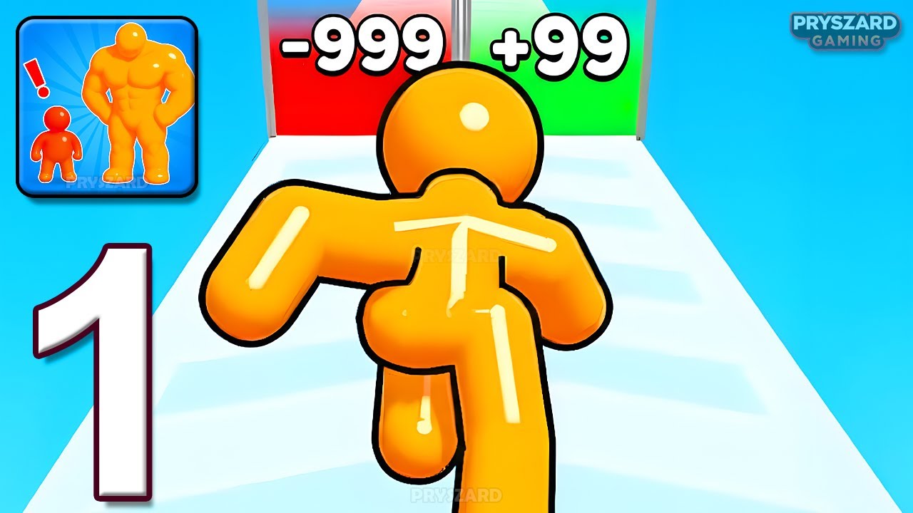 Tall Man Run - Gameplay Walkthrough Part 1 - Get Tall And Wide (iOS, Android)