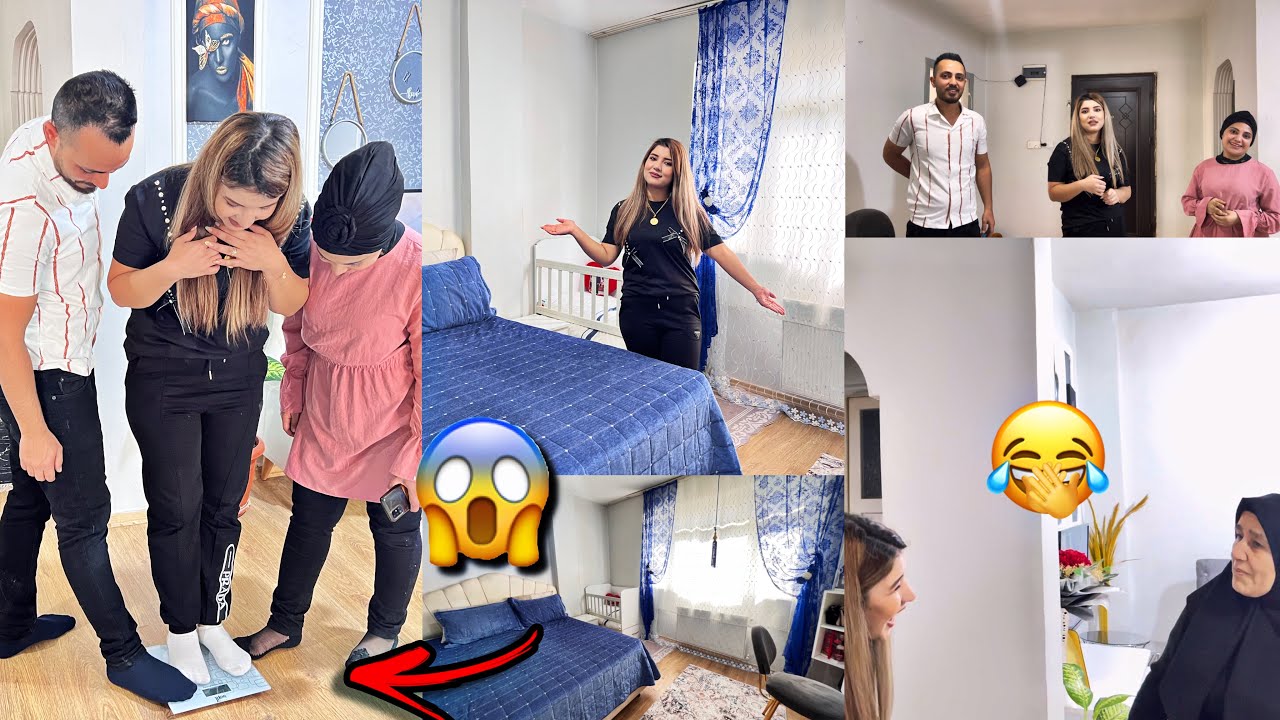 مين اكتر حدا نزل من وزنو بشهر😩😂(ديكور جديد لغرفة نوم وصالون😍) وشوفو مين اخد هدية😍