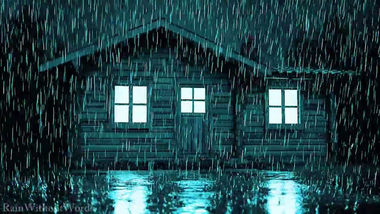 Calm Thunder & Heavy Rain ⛈️ Smooth Transition into Deep Sleep 3 Hours 