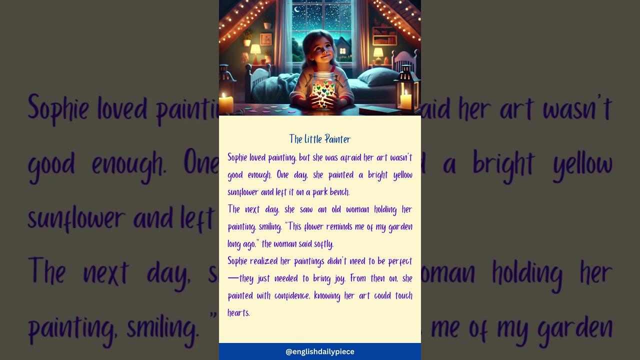 The Little Painter &ndash; Heartwarming English Stories #heartwarmingstories  #Kindness #shortstory