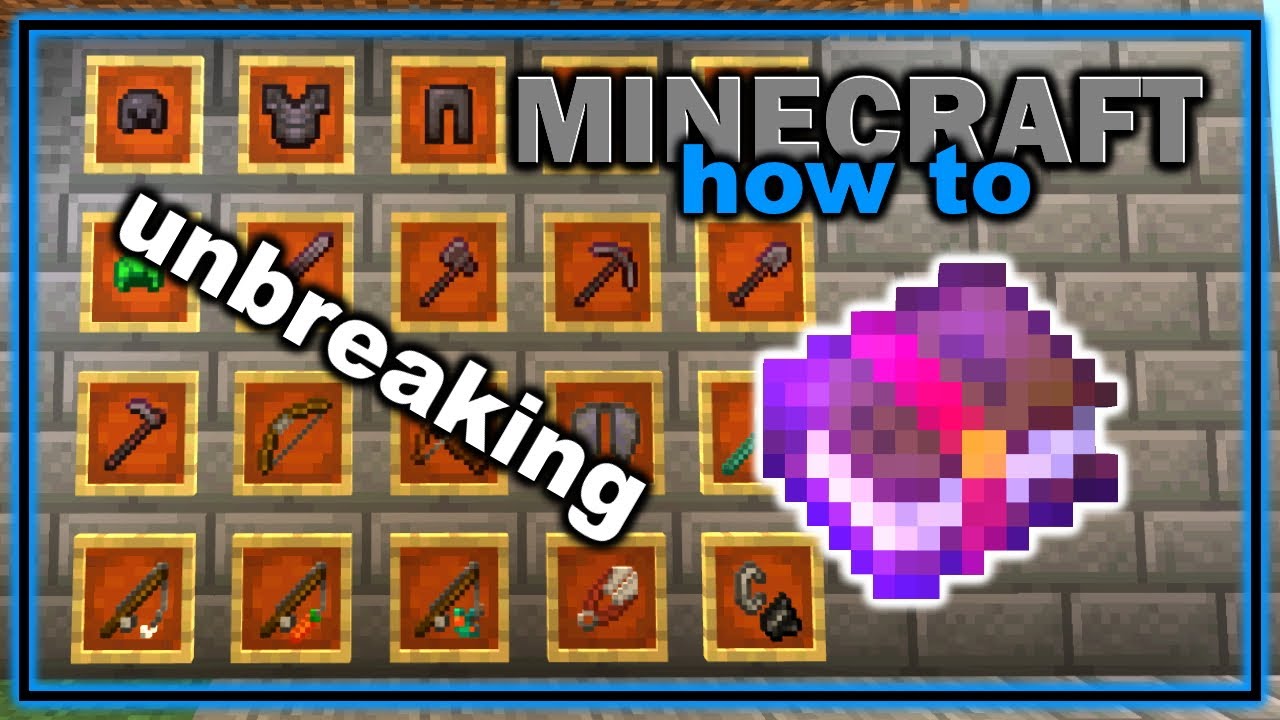 How to Get and Use Unbreaking Enchantment in Minecraft! | Easy Minecraft Tutorial