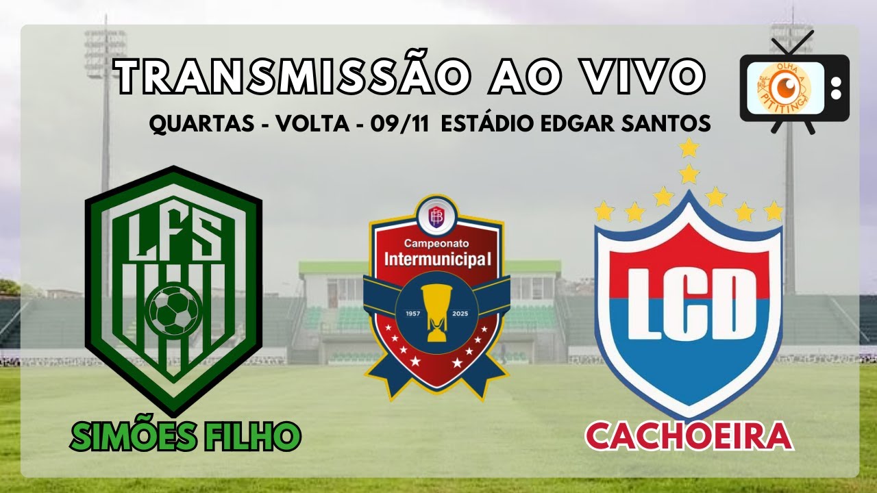 SIM&Otilde;ES FILHO 0 (4) X (5) 0 CACHOEIRA | INTERMUNICIPAL 2025 | 14&ordf; RODADA - QUARTAS VOLTA | 09/11/2025