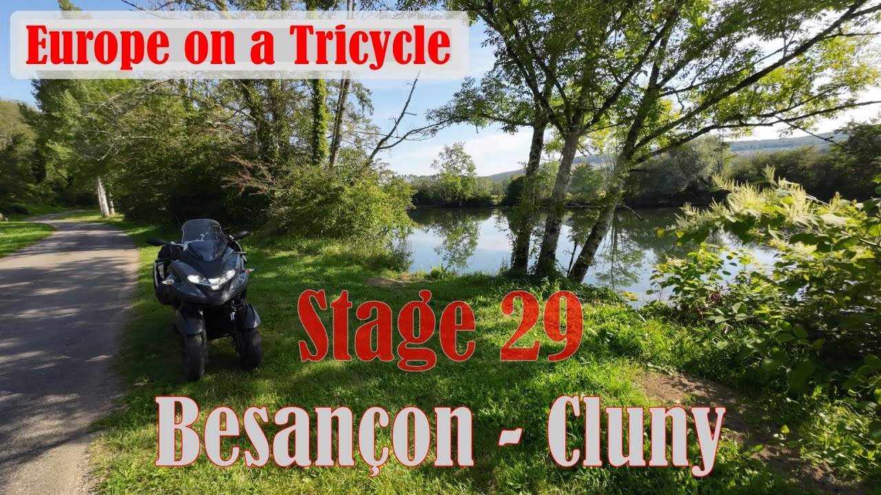 Yamaha Tricity 300 - Europe on a Tricycle - Episode 34: Besançon - Cluny