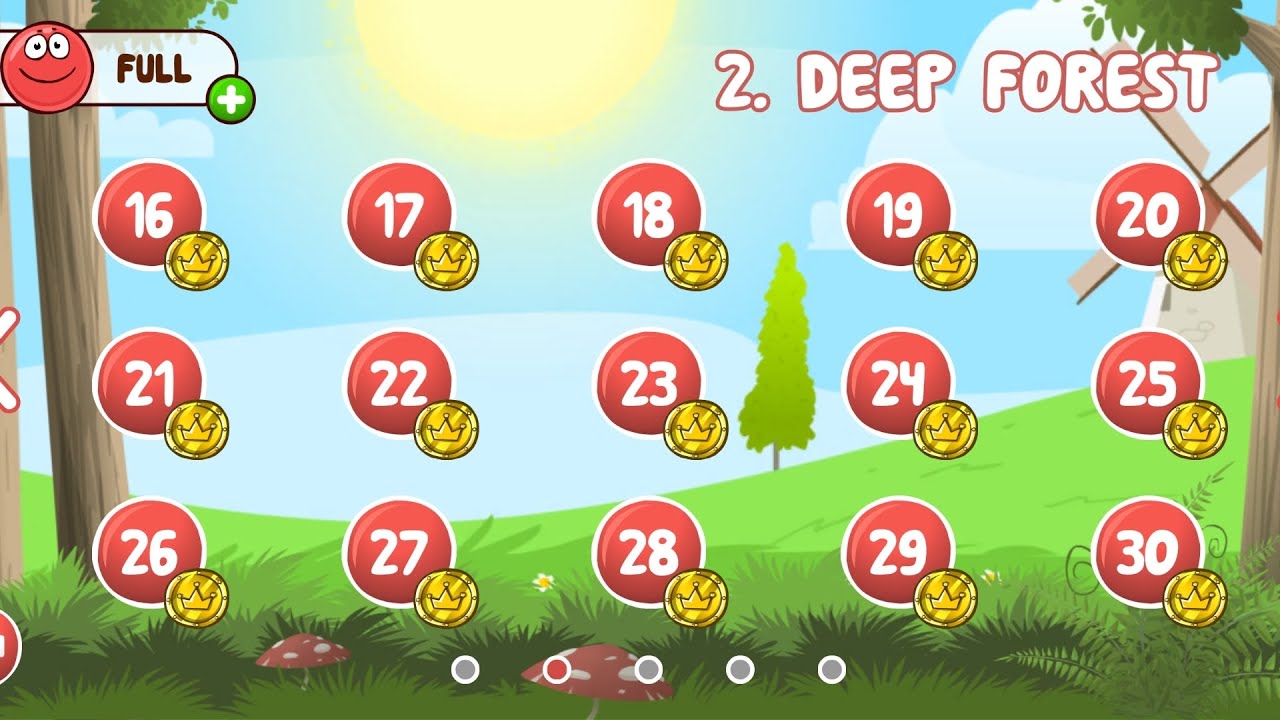 Second world in Red Ball 4