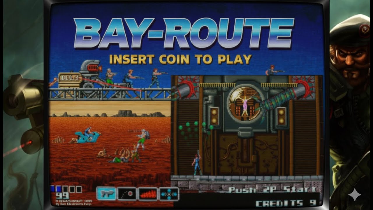 Bay Route (1989)  shooter  (run-and-gun) Sunsoft/Sega