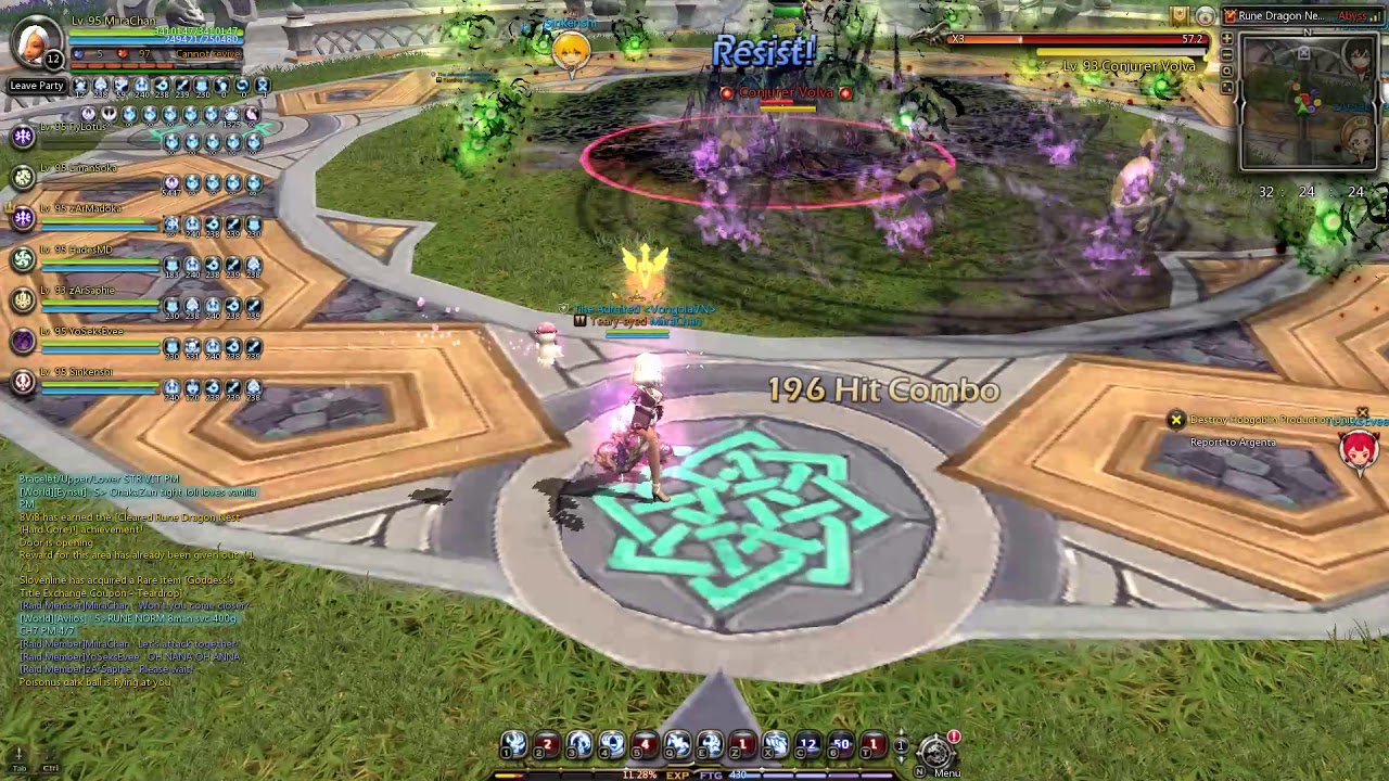 Dragon Nest SEA Dark Summoner Rune Dragon Nest Hardcore (Pre-boost)