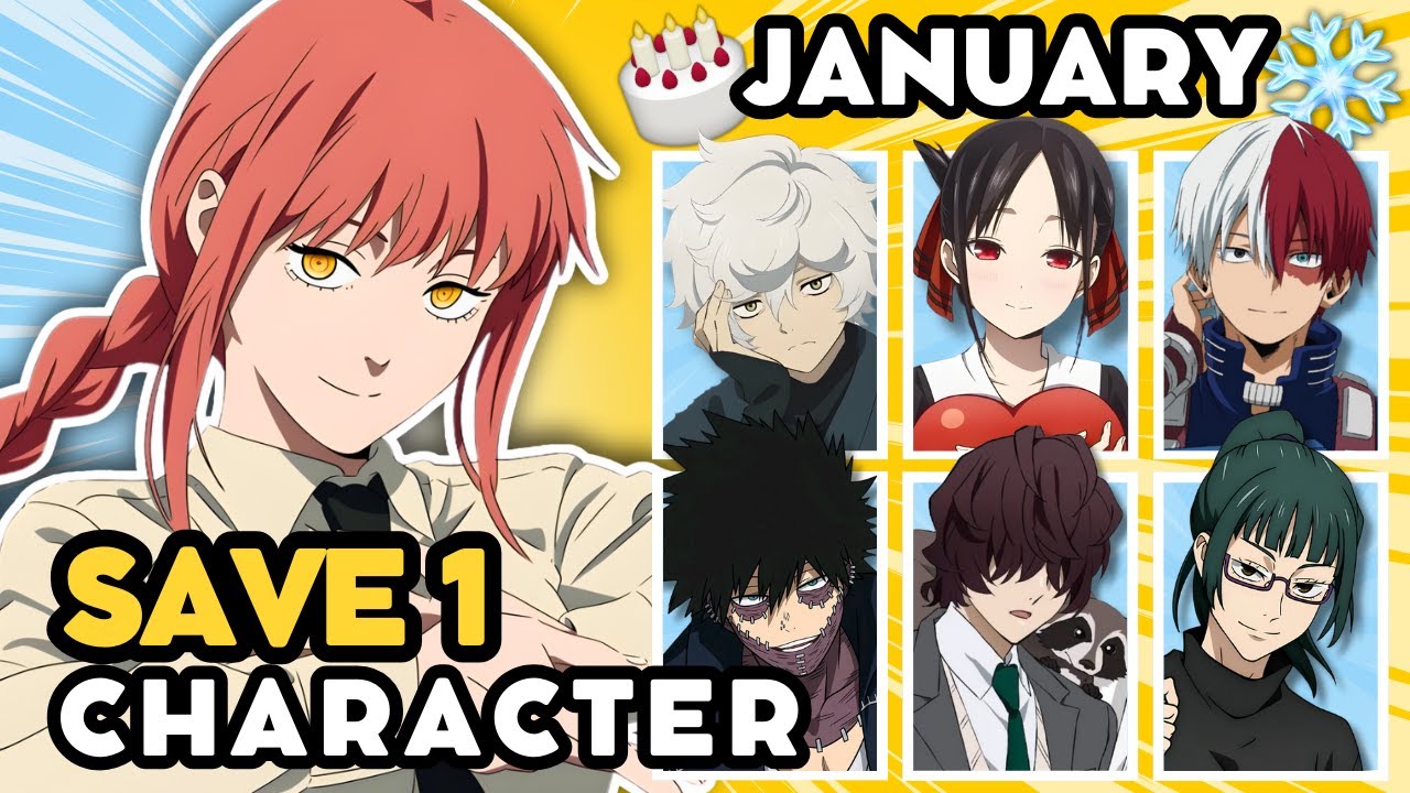 Save 1 ANIME CHARACTER born each DAY in JANUARY 🔥❄️ | ANIME QUIZ