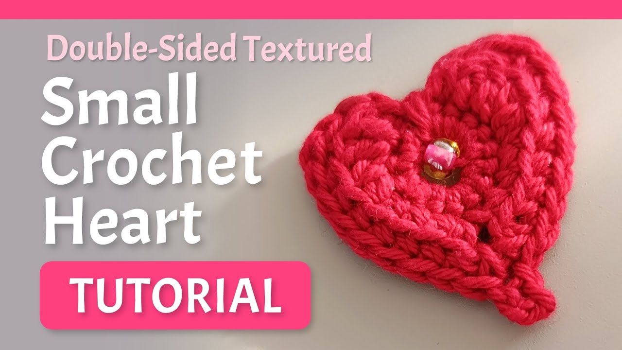 ❤️ Small crochet heart. Step-by-Step Tutorial. #crochet #crochettutorial #crochetheart