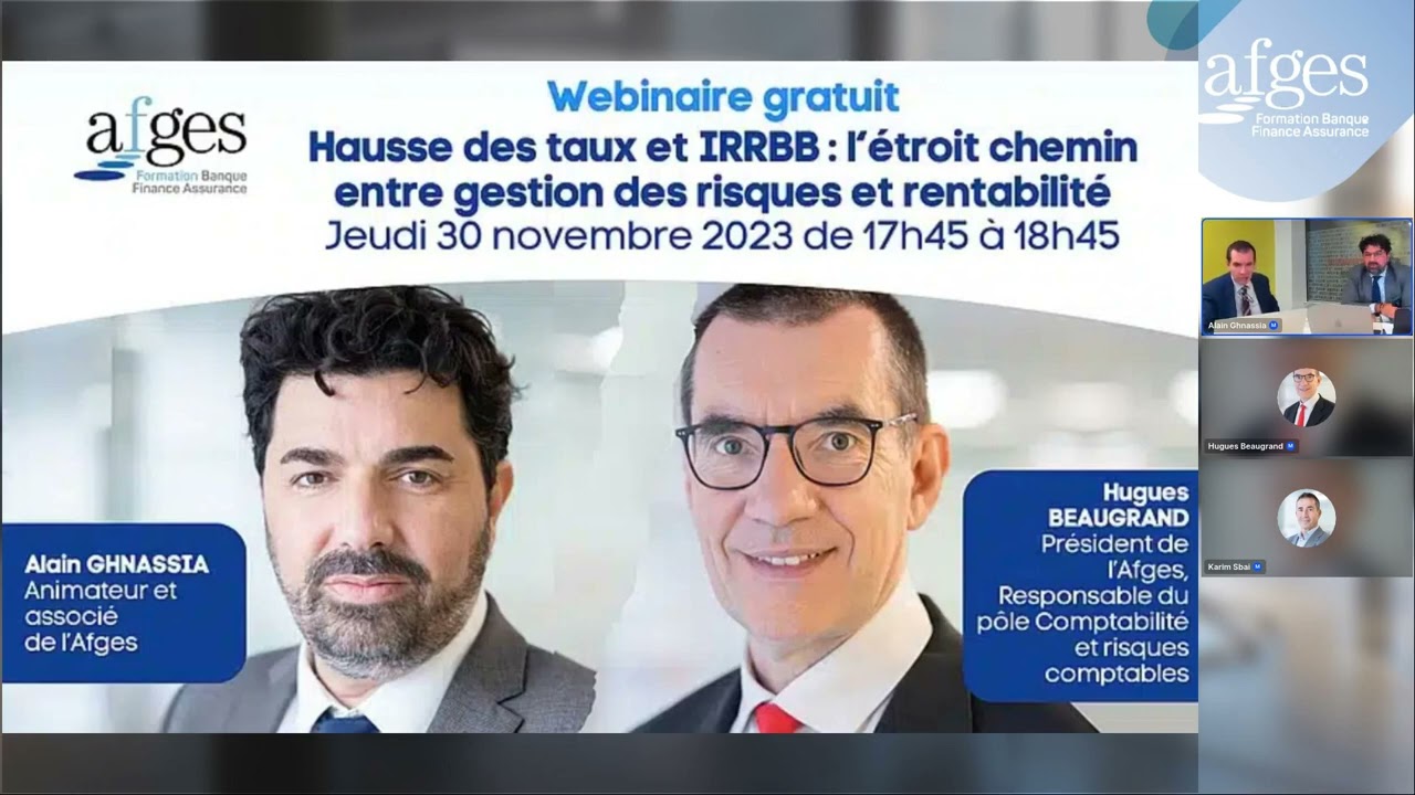 Hausse des taux et IRRBB, étroit chemin entre gestion des risques et rentabilité - Replay 2023 11 30