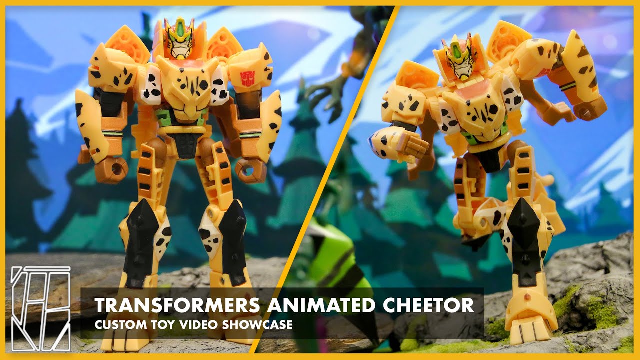 TRANSFORMERS ANIMATED CHEETOR (BEAST MODE) | Custom Toy Video Showcase