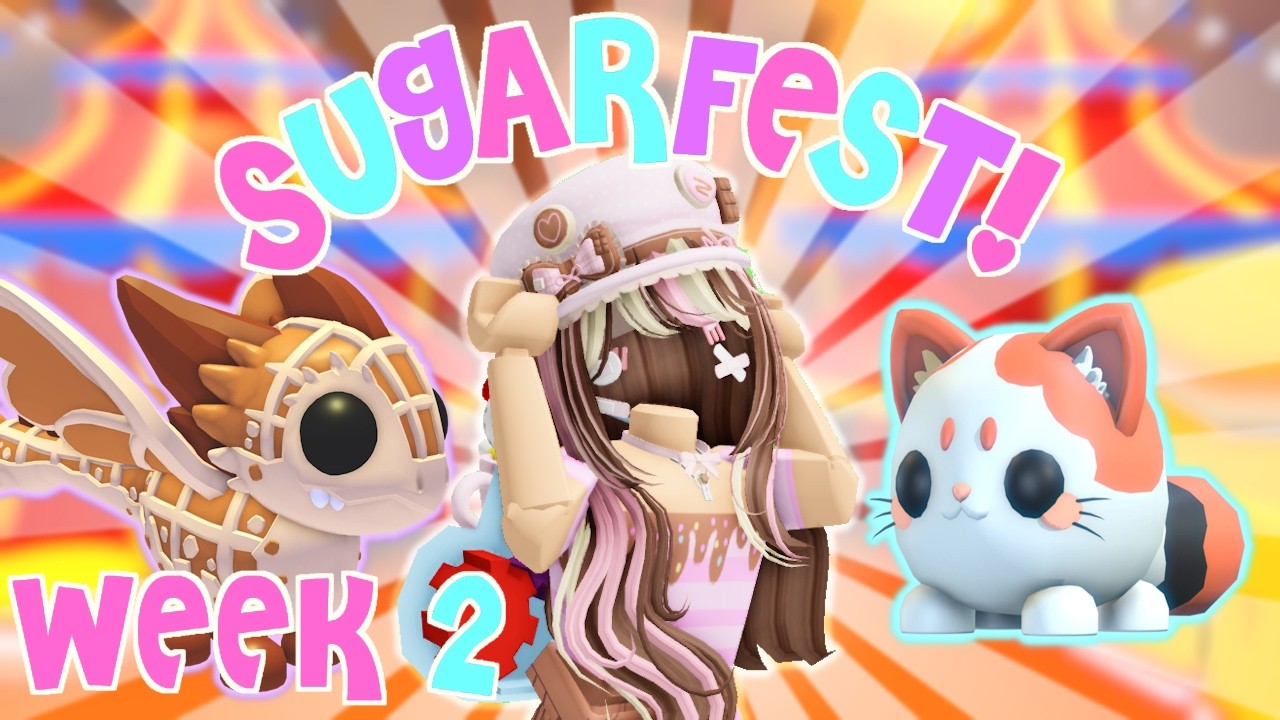 Week 2 Sugarfest! Mochi Meow & Waffle Wyrn Pets! | Adopt Me Sugar Festival! Roblox | Riivv3r