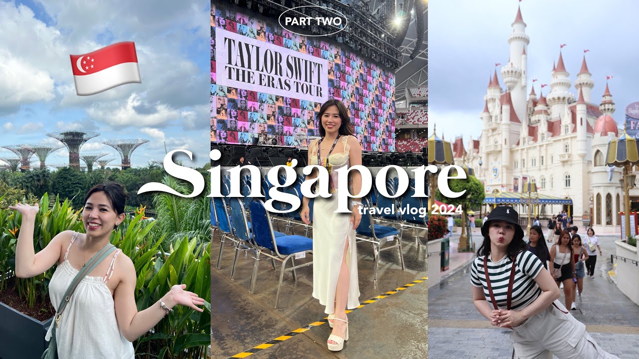 Singapore Vlog: Eras Tour, Universal Studios, & Singapore Attractions 💜🇸🇬✨