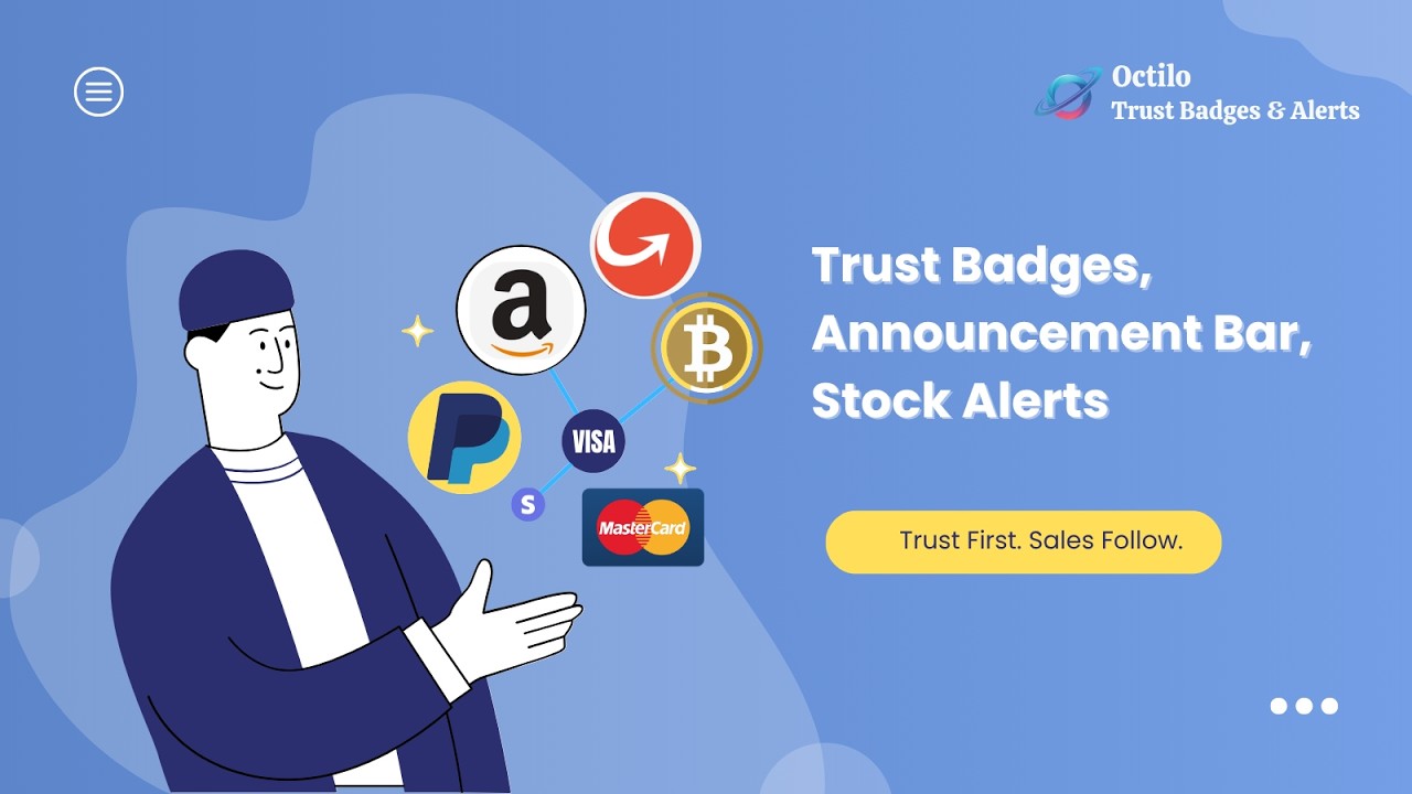 Octilo - Trust Badges, Announcement Bars & Stock Alerts for Shopify
