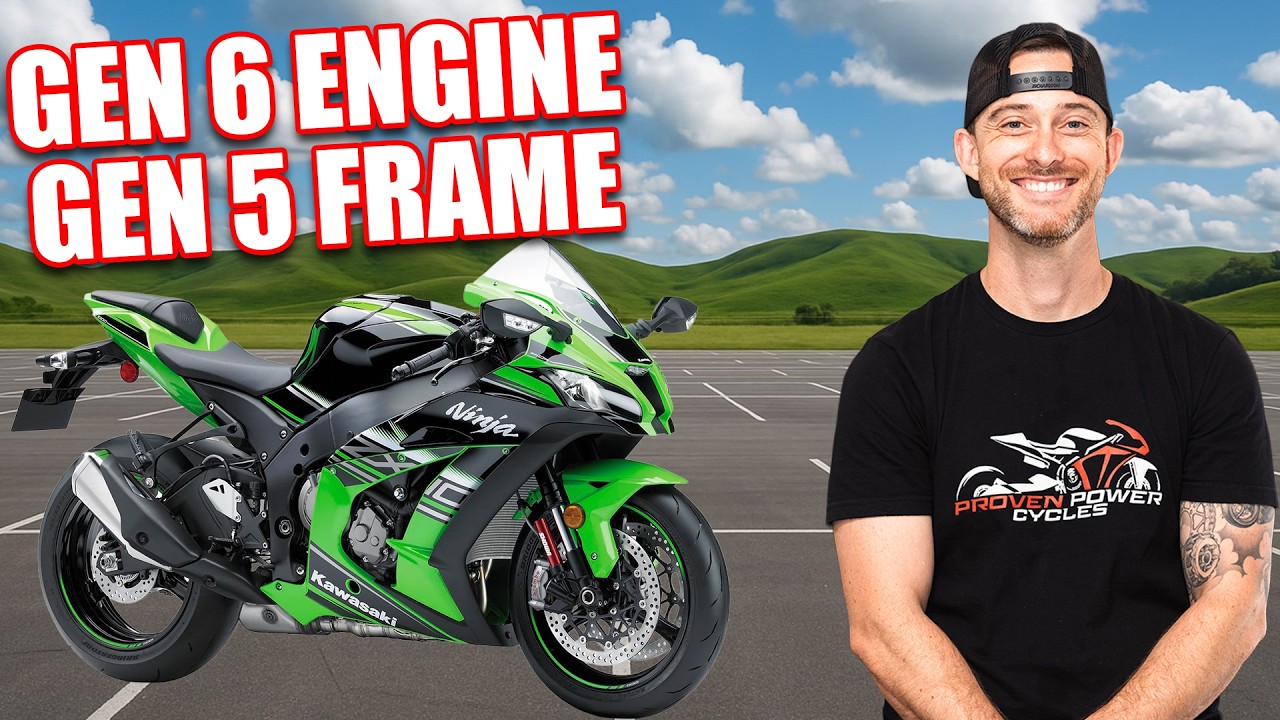Мотоцикл Kawasaki ZX-10r 2016 года с двигателем Gen 6 обладает ОГРОМНОЙ МОЩНОСТЬЮ!!!