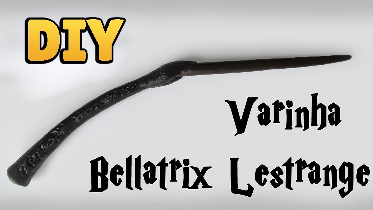 DIY: COMO FAZER VARINHA BELLATRIX LESTRANGE (Harry Potter Wands Tutorial) #diyhp