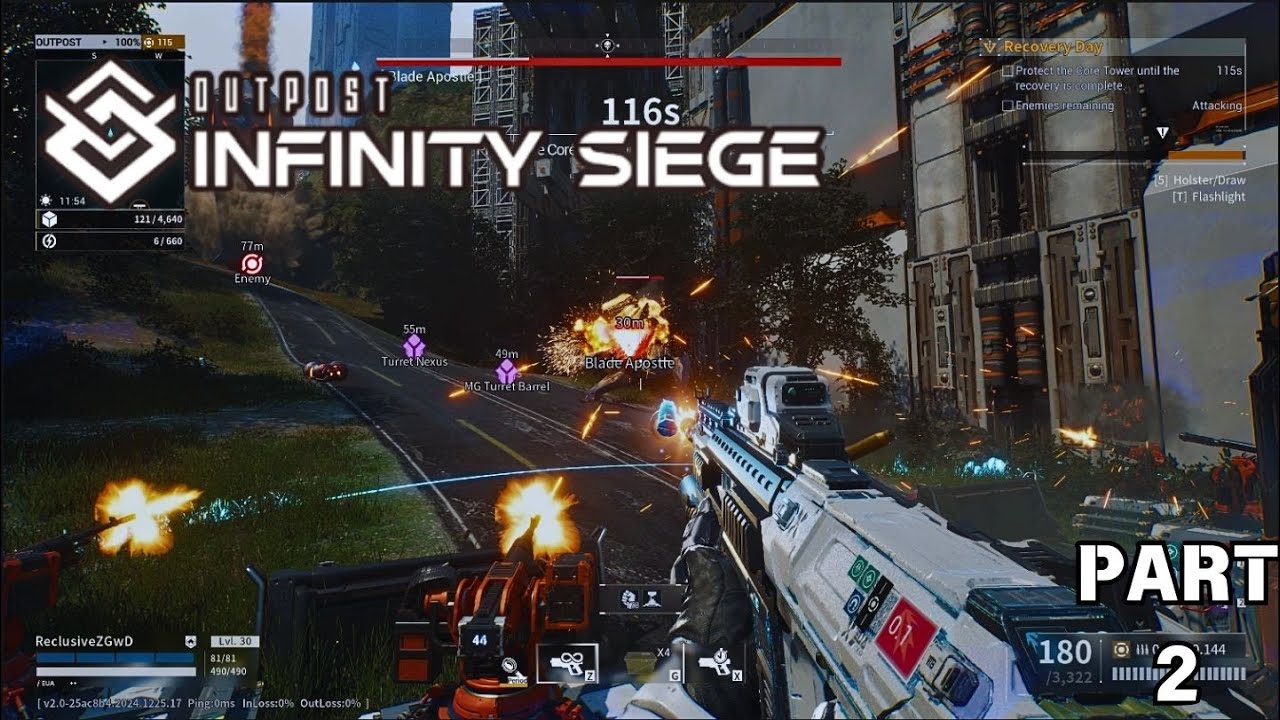Outpost Infinity Siege Playthrough Part 2 (Power Leveled & Fighting Back)