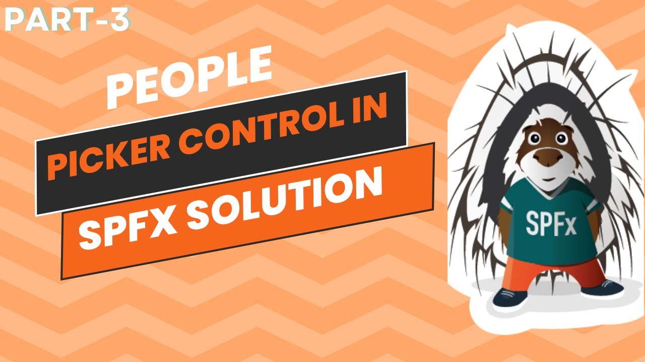 People Picker control in SPFx solutions|| PnP config file in your SPFx solution| PnP People Picker