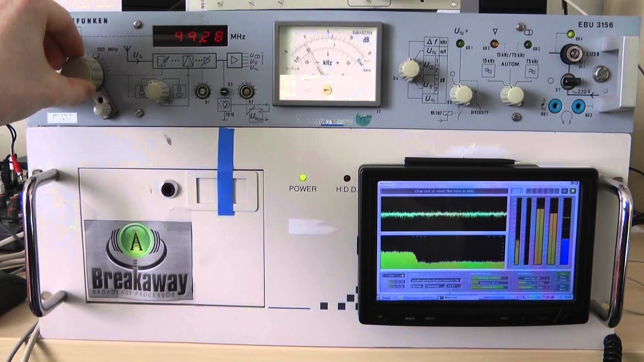 UKW-FM-Bandscan with the Telefunken EBU 3156 Rebroadcast Receiver | Location: Near Frankfurt/Main