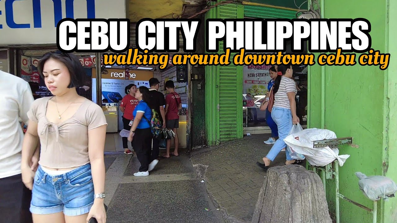 CEBU CITY PHILIPPINES-Morning walk around downtown cebu city [4k]